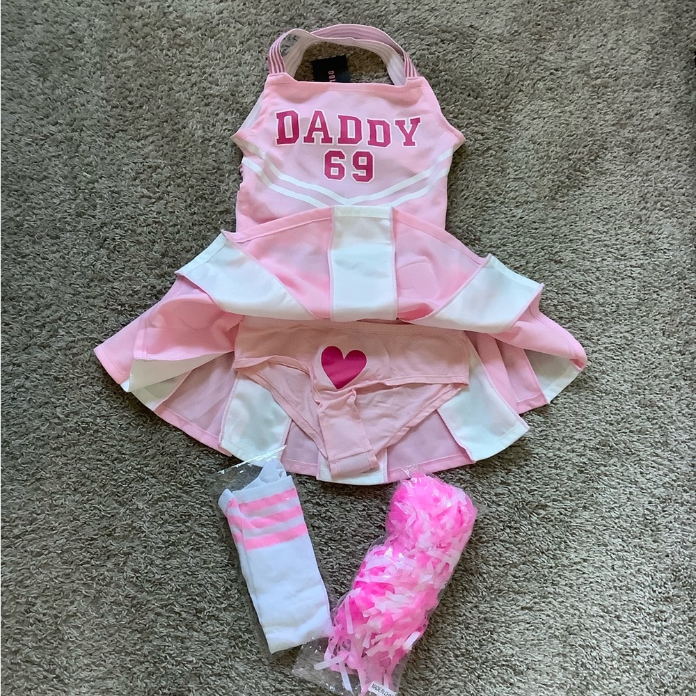 Pink Trickz N' Treatz His Favorite Cheerleader Costume - Picture 6 of 16
